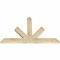 Ekena Millwork Saratoga Rough Sawn Timber Gable Bracket, Douglas Fir, 48"W x 30"H x 2"D x 4"F, 15/12 Pitch GBW048X30X0204SAR00RDF - alternate 5